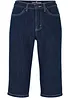 Džínové bermudy Slim Fit, High Waist, ke kolenům, bonprix
