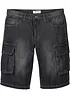Dlouhé džínové cargo bermudy, Relaxed Fit, bonprix
