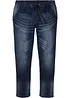 Slim Fit teplákové džíny, Straight, bonprix