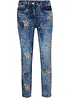 Džíny Slim Fit s květinovou výšivkou, bonprix
