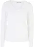 Triko s dlouhým rukávem, z čisté organické bavlny, bonprix