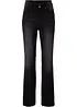 Džíny Bootcut, Mid Waist, tvarující, bonprix