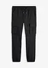 Cargo kalhoty Loose Fit bez zapínání, Straight, bonprix
