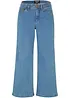 Wide Leg džíny Mid Waist, cropped, bonprix