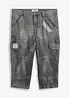 3/4 džíny s cargo kapsami, Loose Fit, bonprix