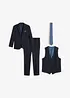 Oblek s vestou a kravatou (4dílná souprava), Slim Fit, bonprix