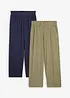 7/8 kalhoty, High Waist (2 ks v balení), bonprix