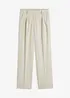 Kalhoty se sklady v pase, Tapered, bonprix