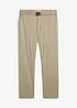 Strečové chino kalhoty s opaskem, Regular Fit, Straight, bonprix