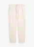 Chino kalhoty s podílem lnu, Regular Fit, Straight, bonprix