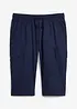 Cargo bermudy se lnem, Regular Fit, bonprix