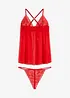 Babydoll a tanga (2dílná souprava), bonprix