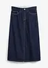Džínová sukně, Mid Waist, pohodlný pas, Super Soft, bonprix