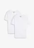 Tričko (2 ks v balení) z čisté organické bavlny, Slim Fit, bonprix