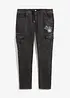 Strečové cargo džíny bez zapínání, Regular Fit, Tapered, bonprix