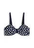 Bandeau bikinová podrsenka s kosticemi, bonprix
