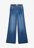 Džíny Wide Leg, High Waist, pohodlný pas, dlouhá délka, bonprix