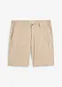 Chino bermudy se lnem, Regular Fit, bonprix
