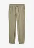 Mušelínové kalhoty bez zapínání, Regular Fit, Tapered, bonprix