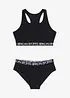 Sportovní bikiny s boxerským zadním dílem (2dílná souprava), bonprix