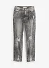Džíny Mom s obnošenými efekty, High Waist, bonprix