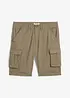 Cargo bermudy z čisté bavlny, Relaxed Fit, bonprix