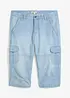 3/4 strečové cargo džíny Regular Fit, Straight, bonprix
