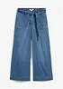 Zkrácené džíny Wide Leg, High Waist, pohodlný pas, bonprix