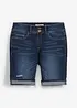 Džínové bermudy Mid Waist, bonprix