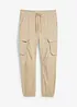 Cargo kalhoty bez zapínání Regular Fit, Straight, bonprix