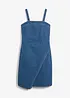 Džínové šaty se zavinovacím vzhledem, bonprix