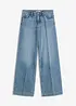Džíny Wide Leg, Mid Waist, Low Stretch, Full Length, bonprix