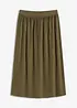 Žerzejová sukně ze splývavé viskózové směsi, bonprix