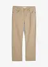 Keprové kalhoty z čisté bavlny Regular Fit, Straight, bonprix