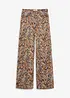 Strečové kalhoty Wide Leg, s bavlnou, bonprix