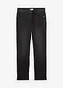 Teplákové džíny Classic Fit s pohodlným pasem, Straight, bonprix