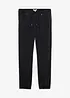 Kalhoty bez zapínání, Relaxed Fit, z čistého bavlněného kepru, Tapered, bonprix