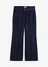 Džíny Wide Leg, Mid Waist, s páskem, bonprix