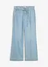 Džíny Wide Leg, Mid Waist, s páskem, bonprix