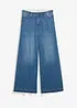 Džíny Wide Leg, Mid Waist, pohodlný pas, bonprix