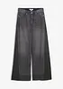 Džíny Wide Leg, High waist, se vsadkou, bonprix