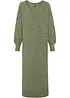 Oversize pletené šaty v délce midi, bonprix