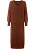 Oversize pletené šaty v délce midi, bonprix