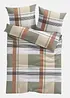 Souprava povlečení s kostkovaným vzorem, bonprix