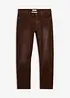 Manšestrové strečové kalhoty Regular Fit Straight, sepraný vzhled, bonprix