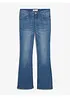 Bootcut džíny Mid Waist, strečové, bonprix
