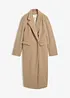 Dvouřadý kabát ve vlněném vzhledu, bonprix