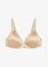 Vyztužená podprsenka bez kostic, s jemnou výšivkou, bonprix