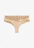 Bokové kalhotky tanga s bezešvým zadním dílem, bonprix