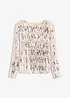Tričko s dlouhým rukávem a flitry, bonprix